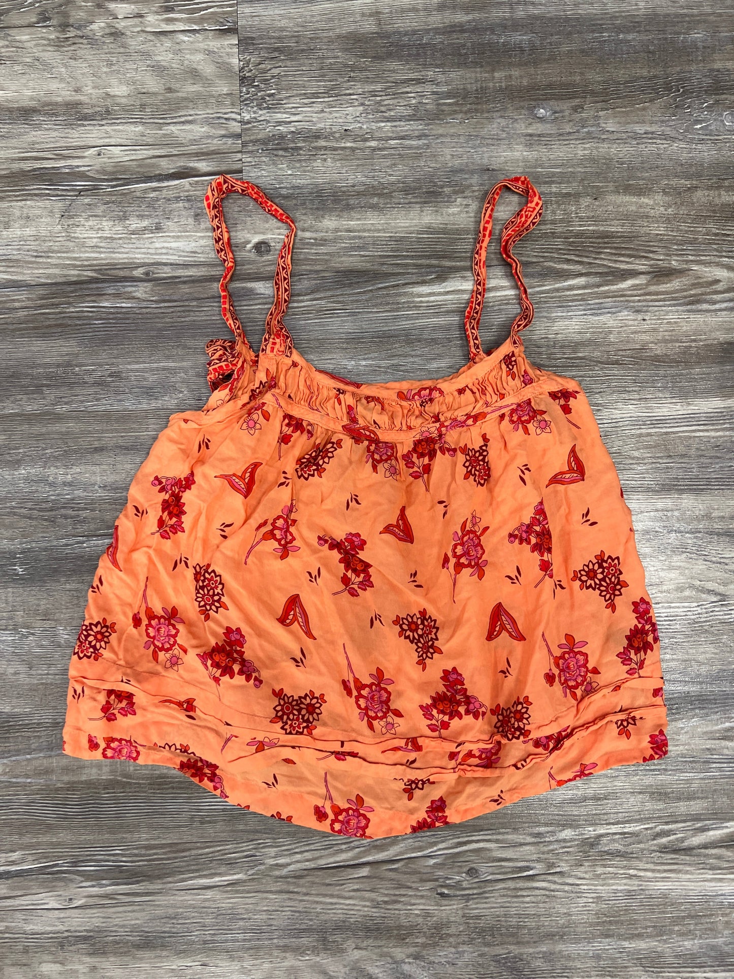 Top Sleeveless By Anthropologie In Orange & Red, Size: Xs