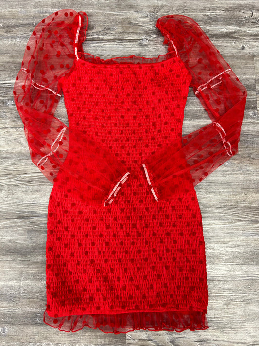 Dress Casual Short By Clothes Mentor In Red, Size: Xs