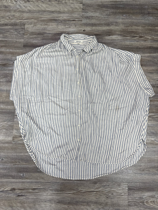 Top Short Sleeve By Madewell In Striped Pattern, Size: 2x