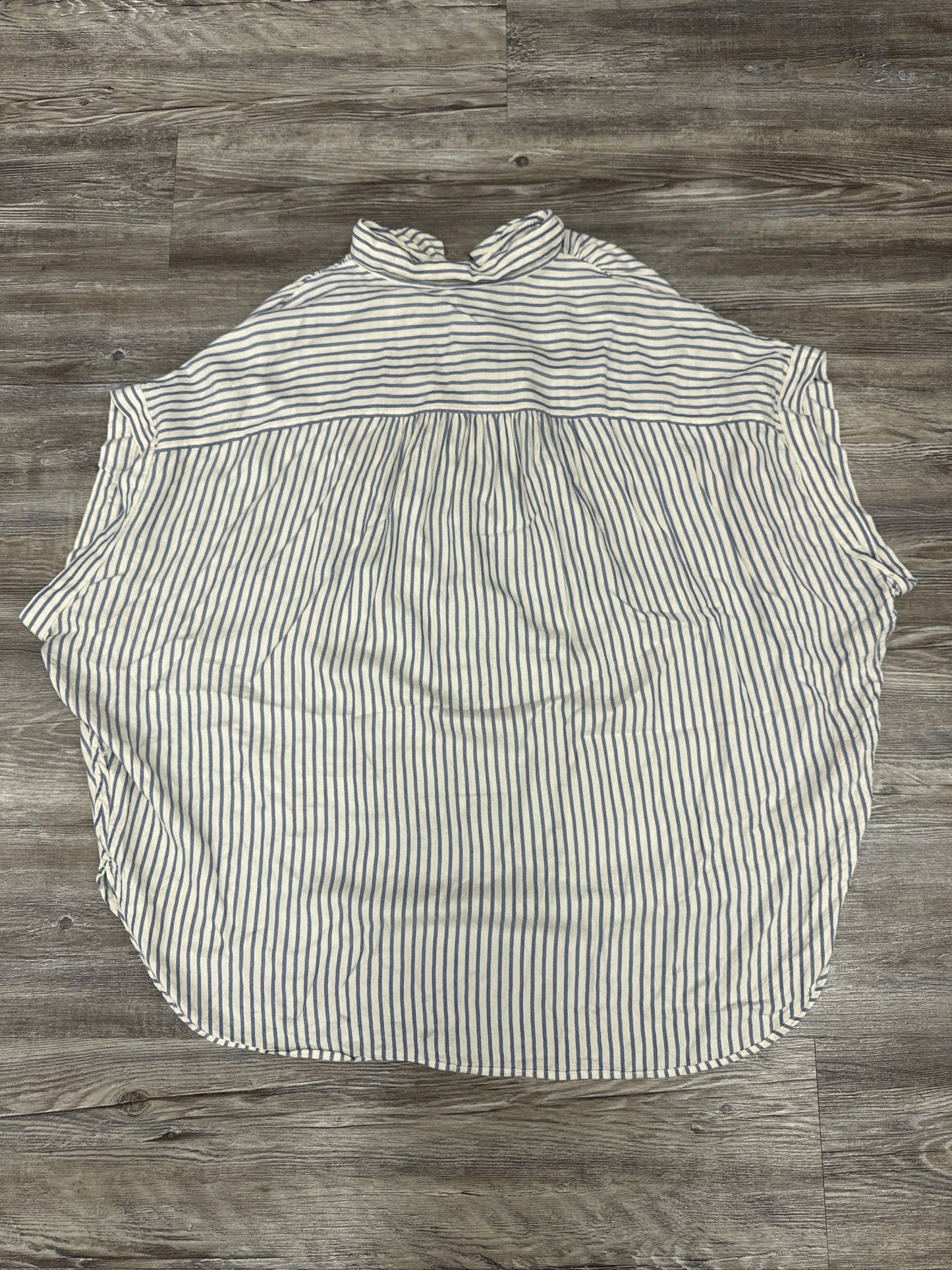 Top Short Sleeve By Madewell In Striped Pattern, Size: 2x