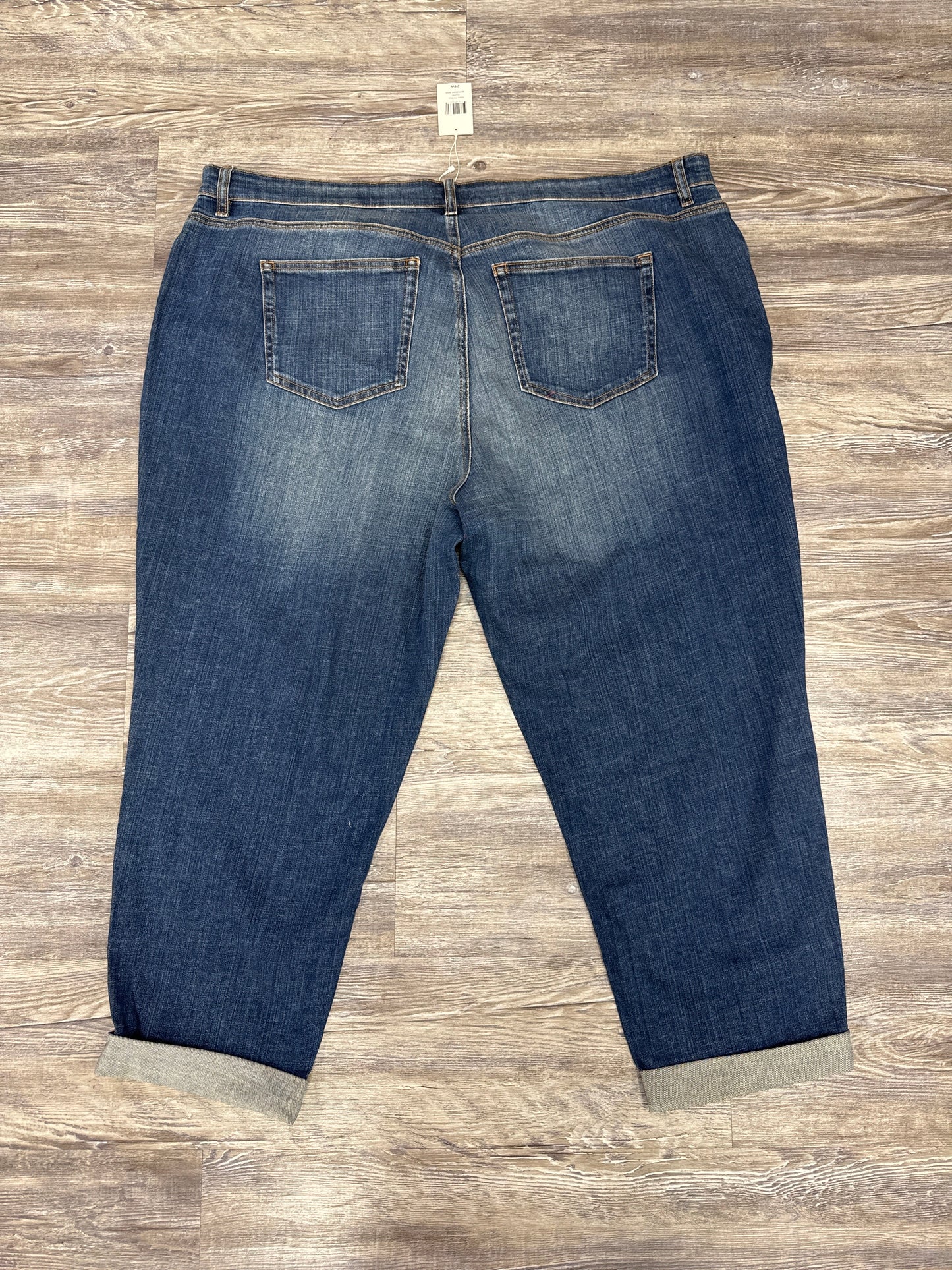 Jeans Straight By Eileen Fisher In Blue Denim, Size: 24W