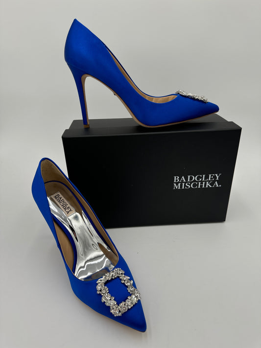 Shoes Designer By Badgley Mischka In Blue, Size: 11