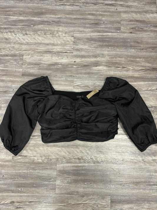 Top Long Sleeve By J. Crew In Black, Size: 18