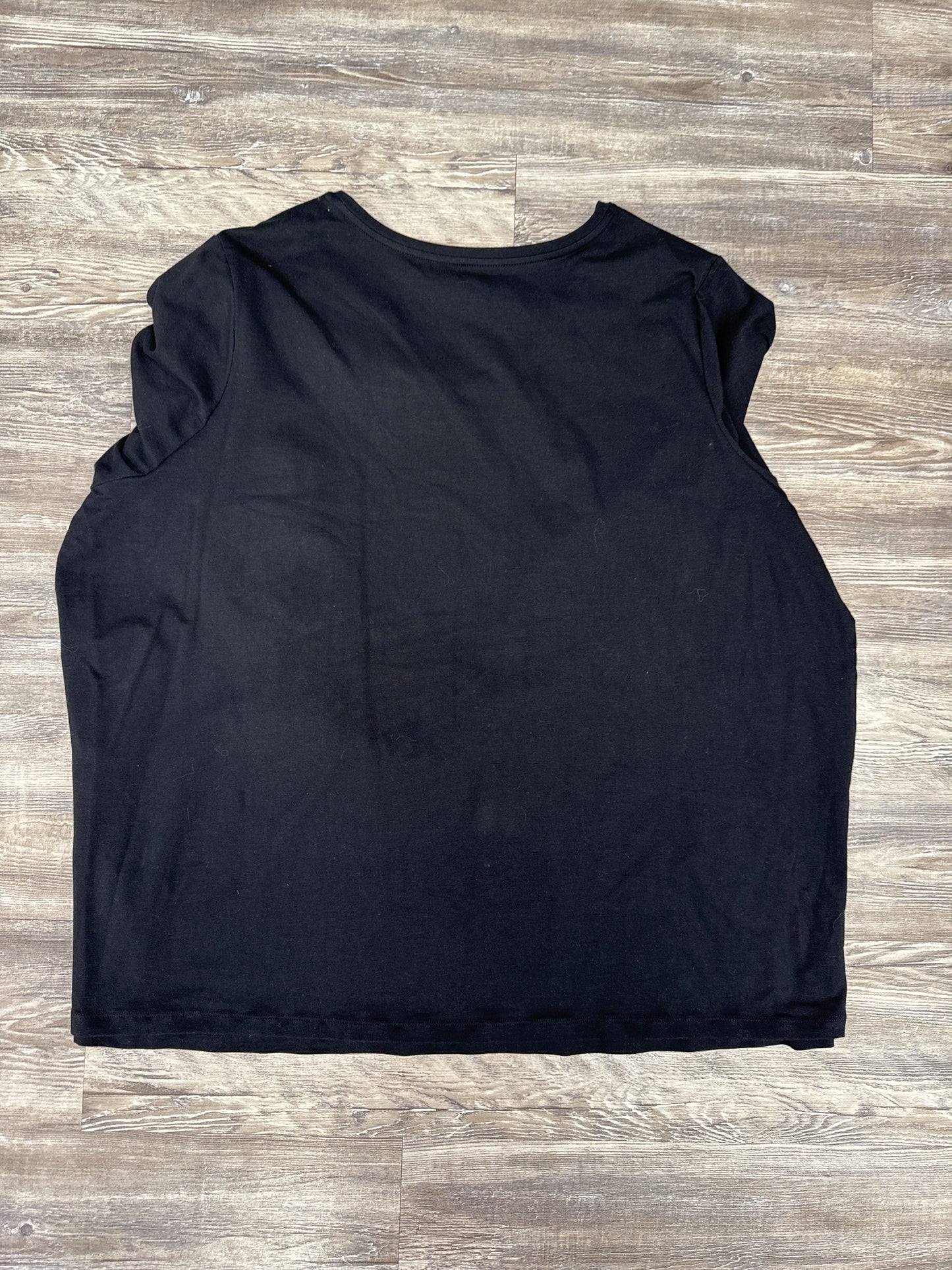 Top Long Sleeve By Catherines In Black, Size: 2x