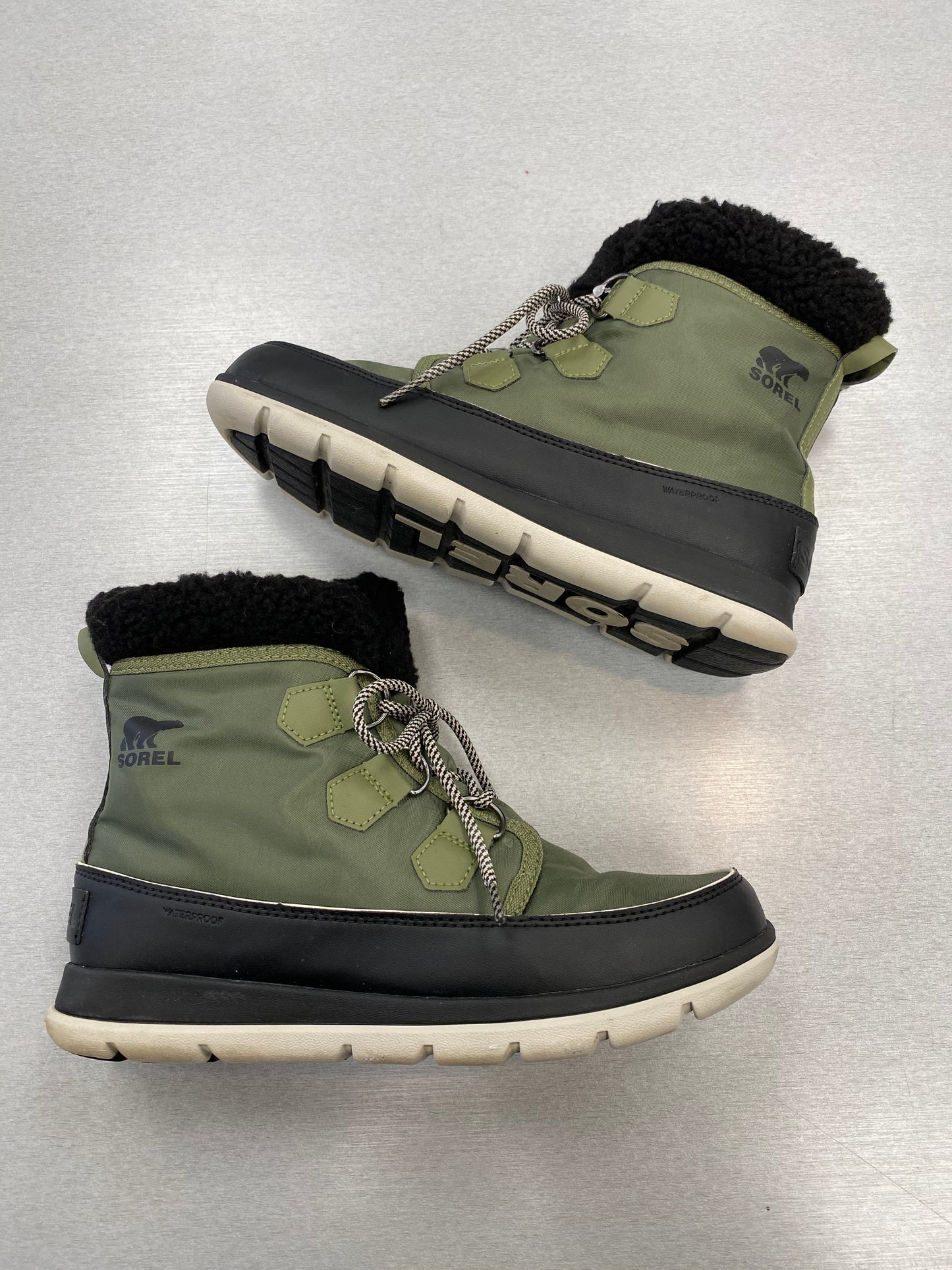 Boots Snow By Sorel In Green, Size: 10