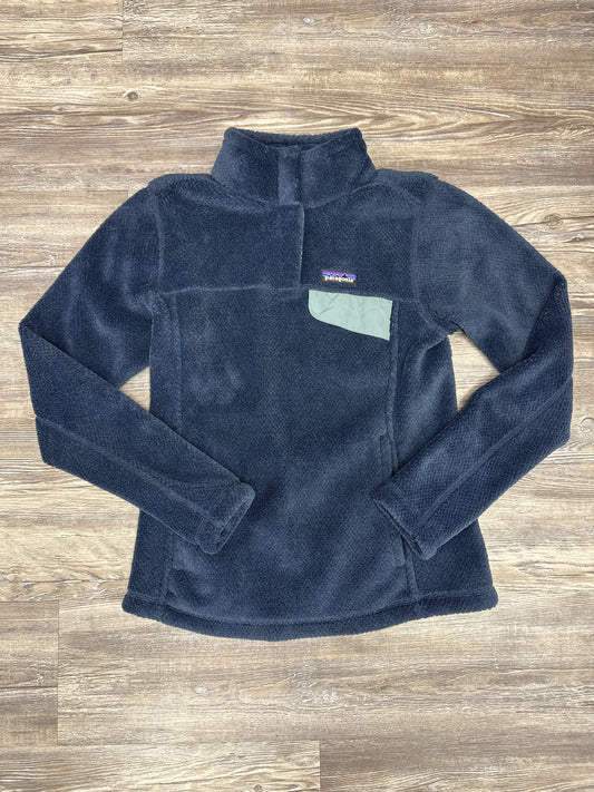 Jacket Fleece By Patagonia In Navy, Size: S