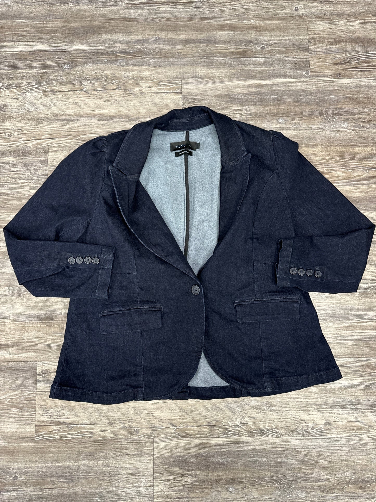 Blazer By Torrid In Blue Denim, Size: 2x