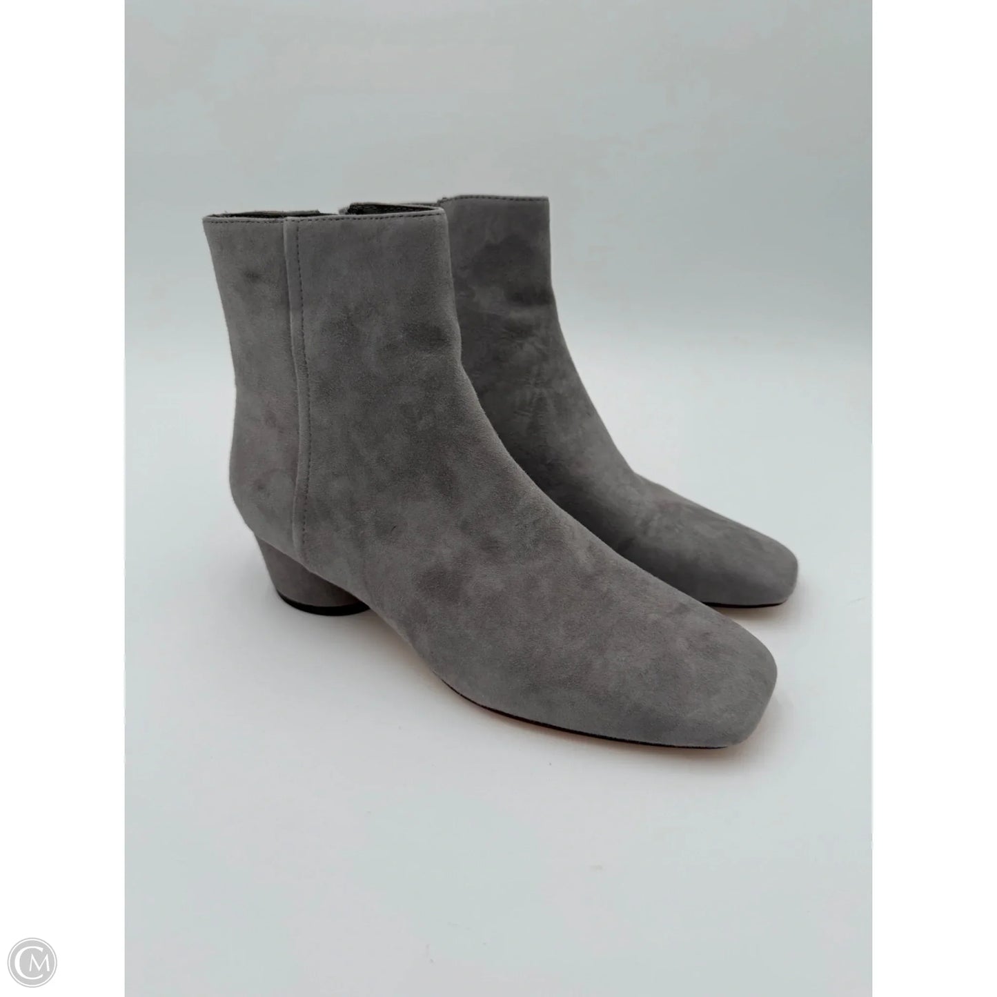 Boots Ankle Flats By Vince In Grey, Size: 7.5