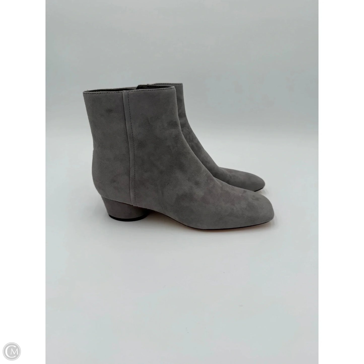 Boots Ankle Flats By Vince In Grey, Size: 7.5