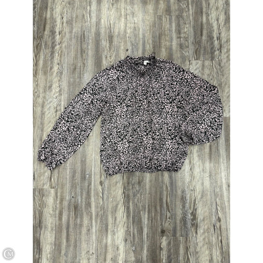 Top Long Sleeve By Allison Joy In Animal Print, Size: L