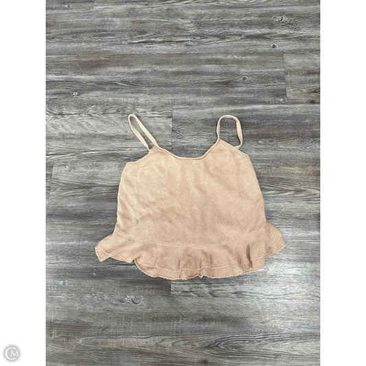 Top Sleeveless By Anthropologie In Peach, Size: Xs