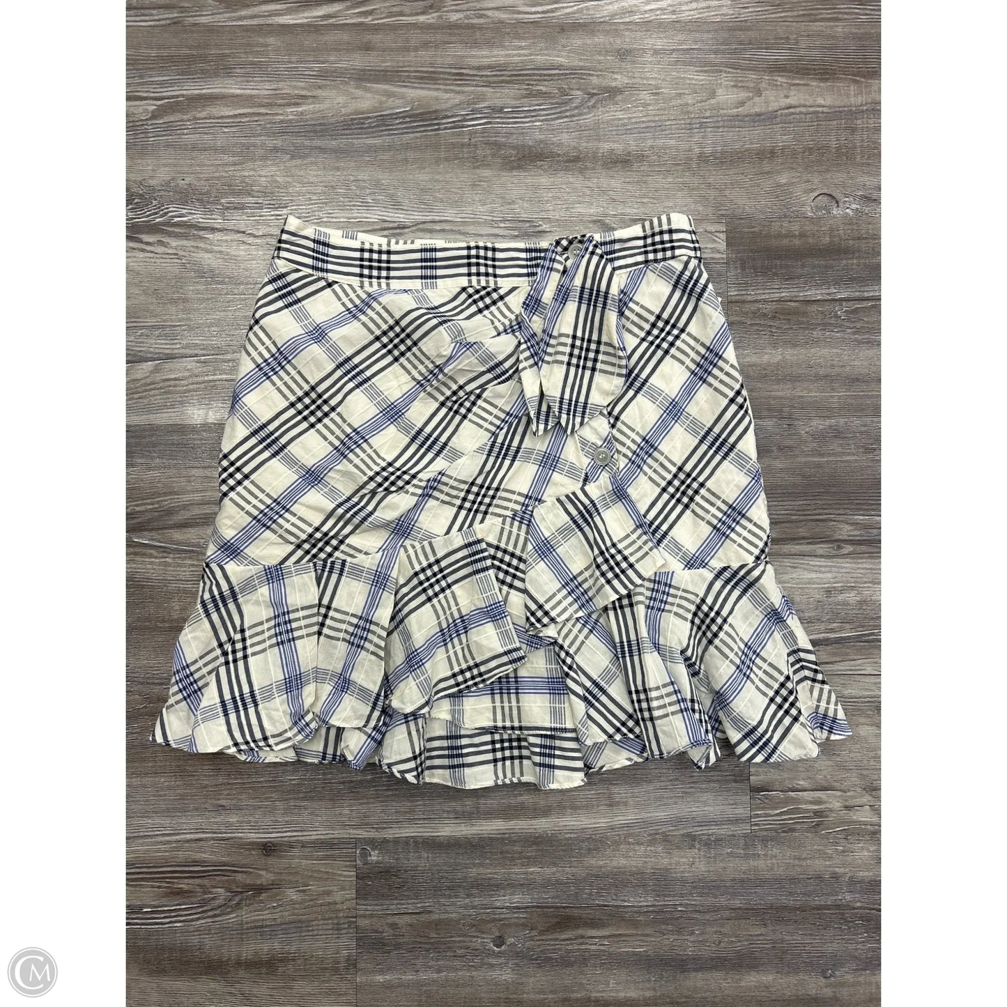 Skirt Designer By Veronica Beard In Plaid Pattern, Size: S