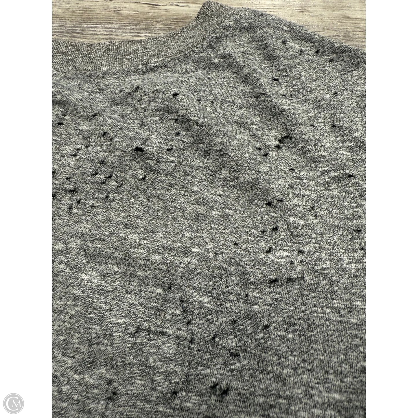 Top Short Sleeve Designer By Current/elliott In Grey, Size: S