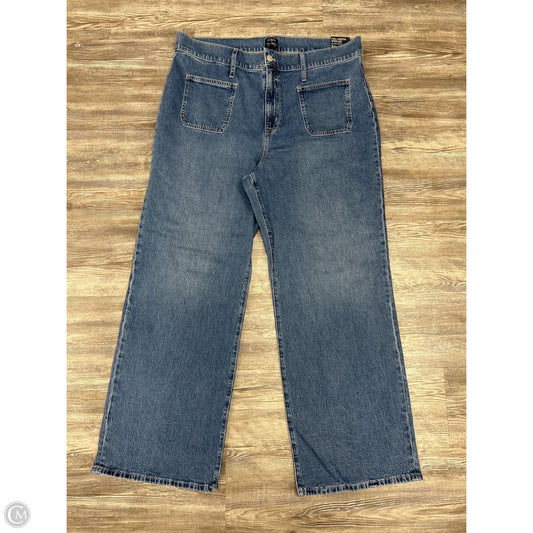Jeans Wide Leg By J. Crew In Blue Denim, Size: 18