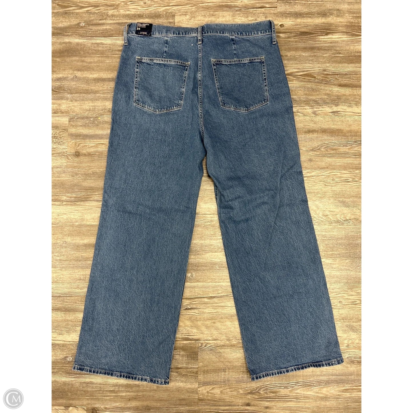 Jeans Wide Leg By J. Crew In Blue Denim, Size: 18