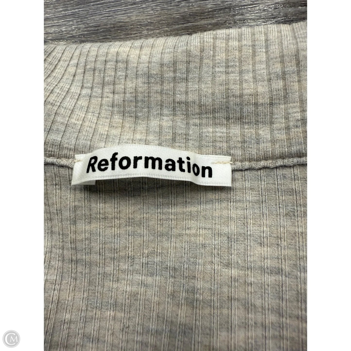 Top Long Sleeve By Reformation In Grey, Size: Xs