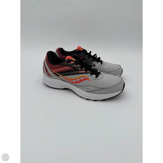 Shoes Athletic By Saucony In Grey & Orange, Size: 9.5