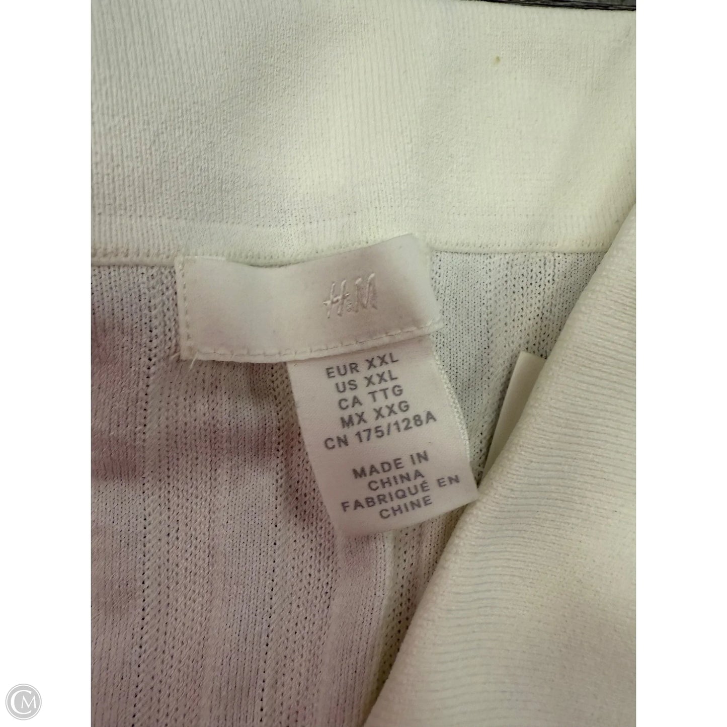 Top Short Sleeve By H&m In Cream, Size: Xxl