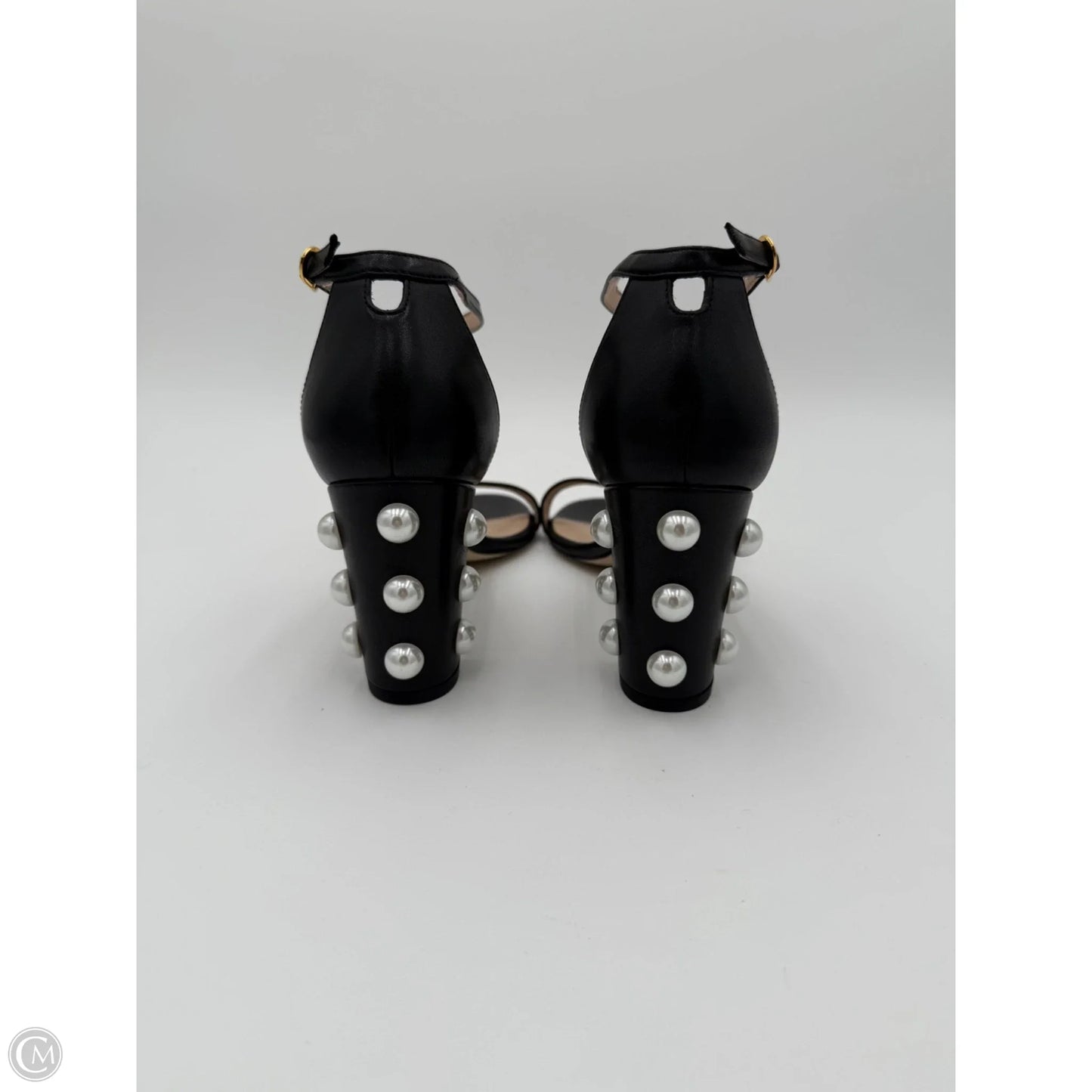 Sandals Designer By Stuart Weitzman In Black, Size: 9.5