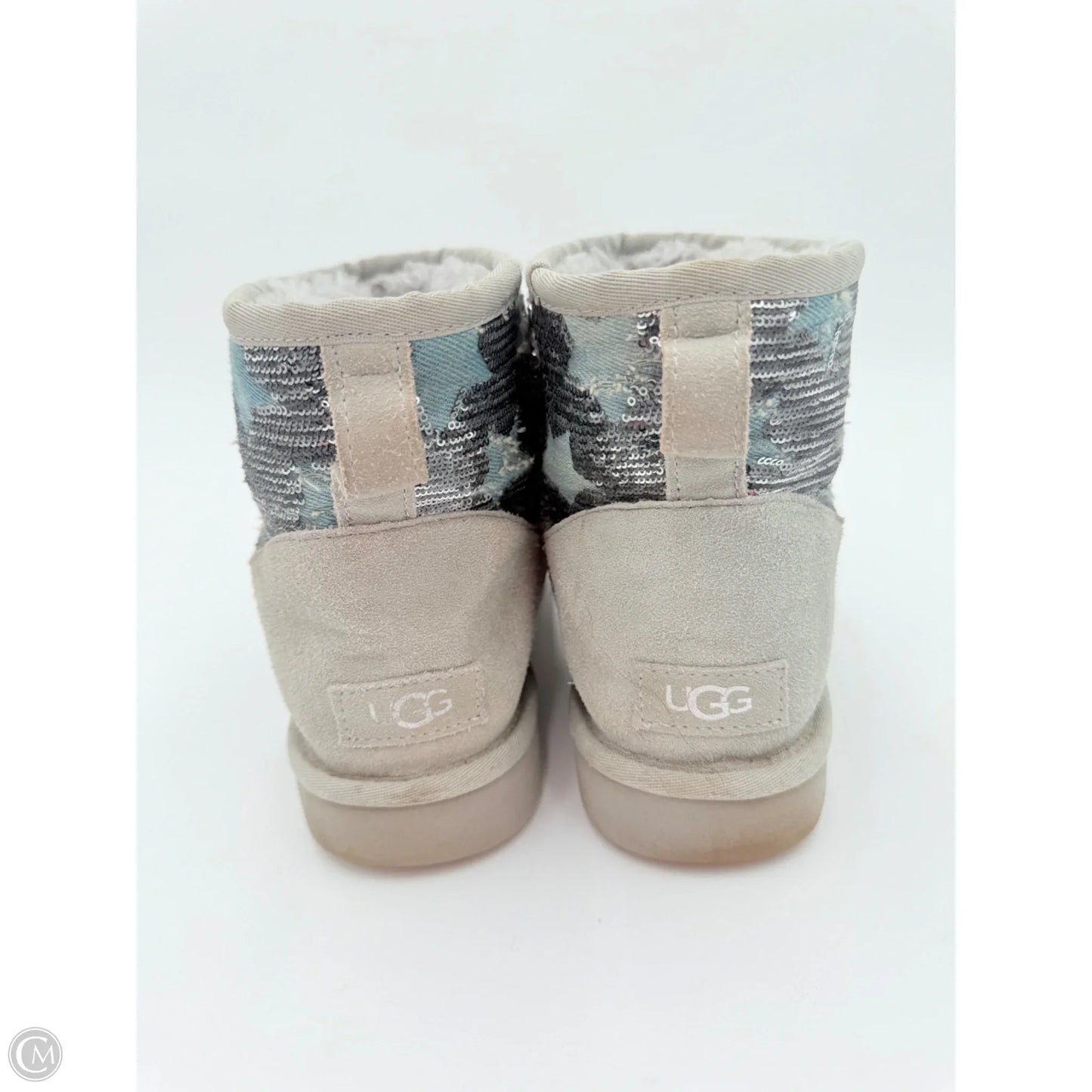 Boots Designer By Ugg In Grey, Size: 9