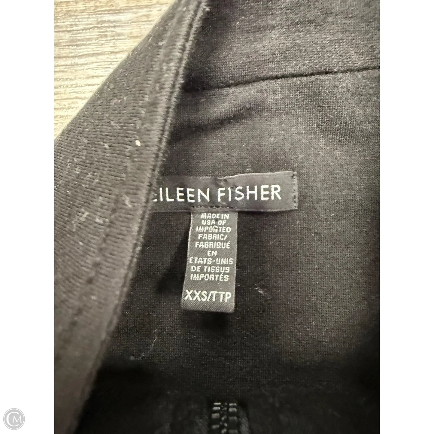 Sweatshirt Crewneck By Eileen Fisher In Black, Size: Xxs