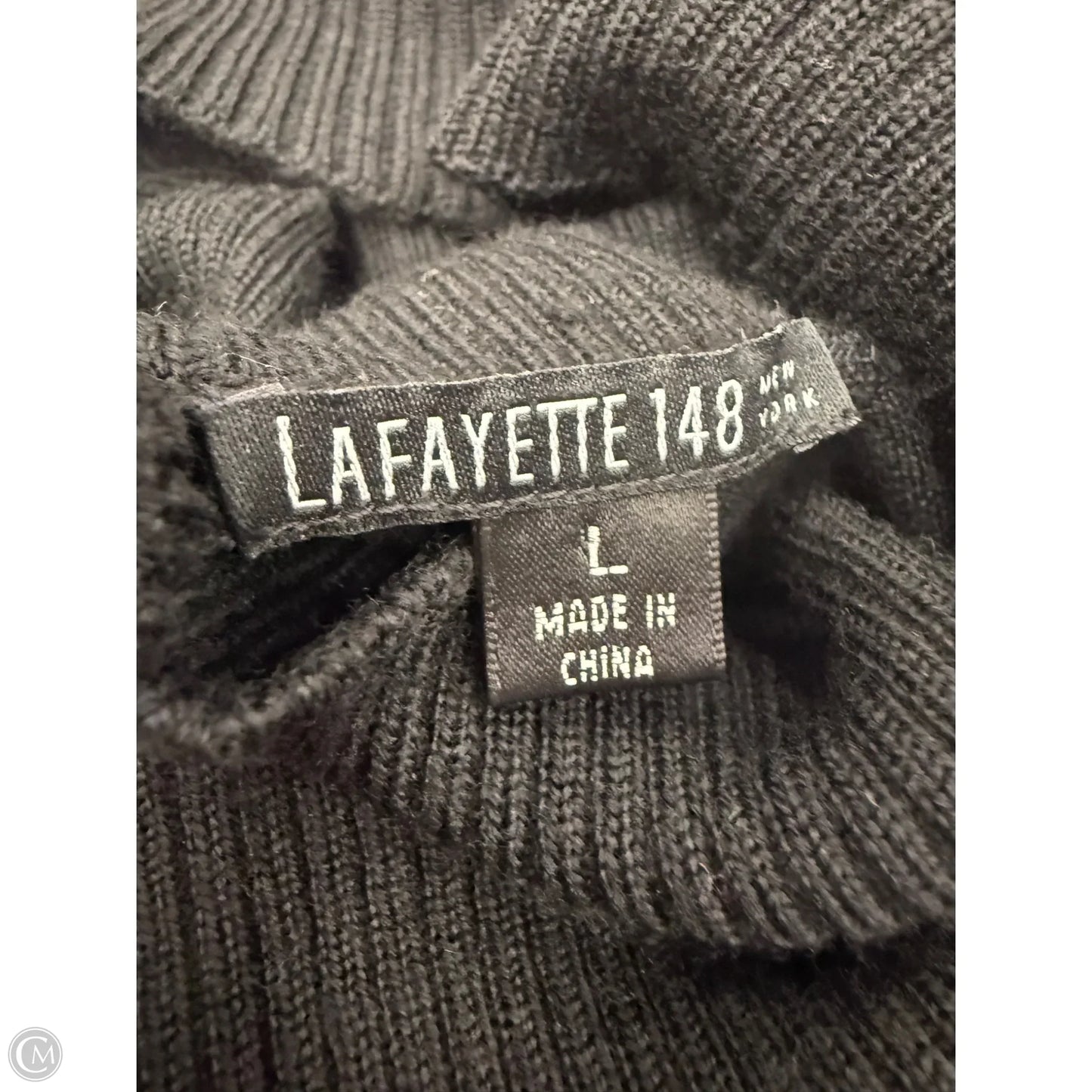 Dress Designer By Lafayette 148 In Black, Size: L