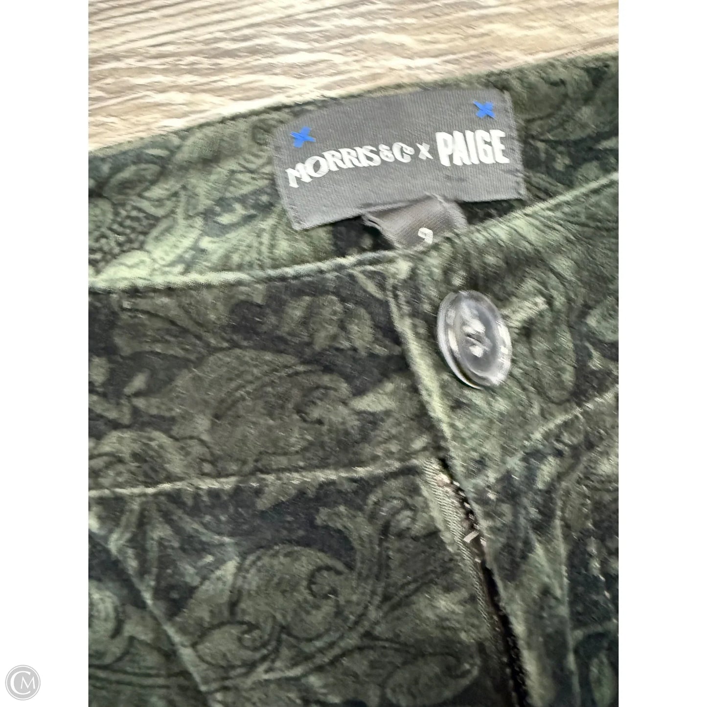 Pants Cropped By Paige In Green, Size: 2