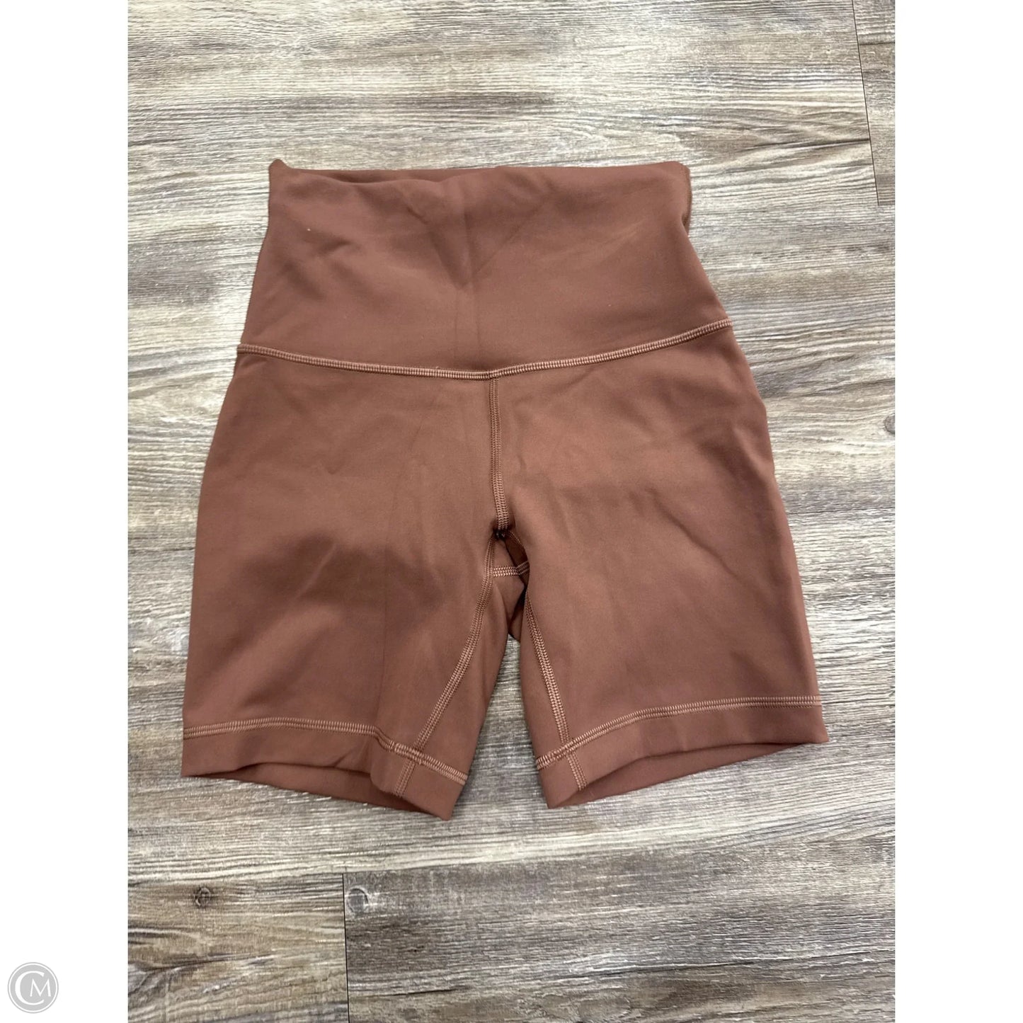 Athletic Shorts By Lululemon In Brown, Size: 2