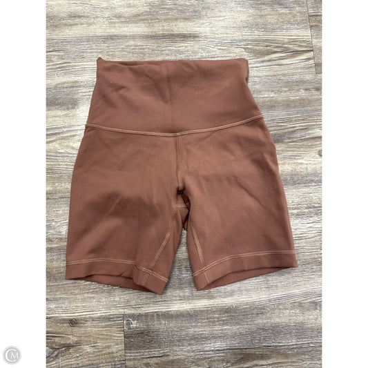 Athletic Shorts By Lululemon In Brown, Size: 2
