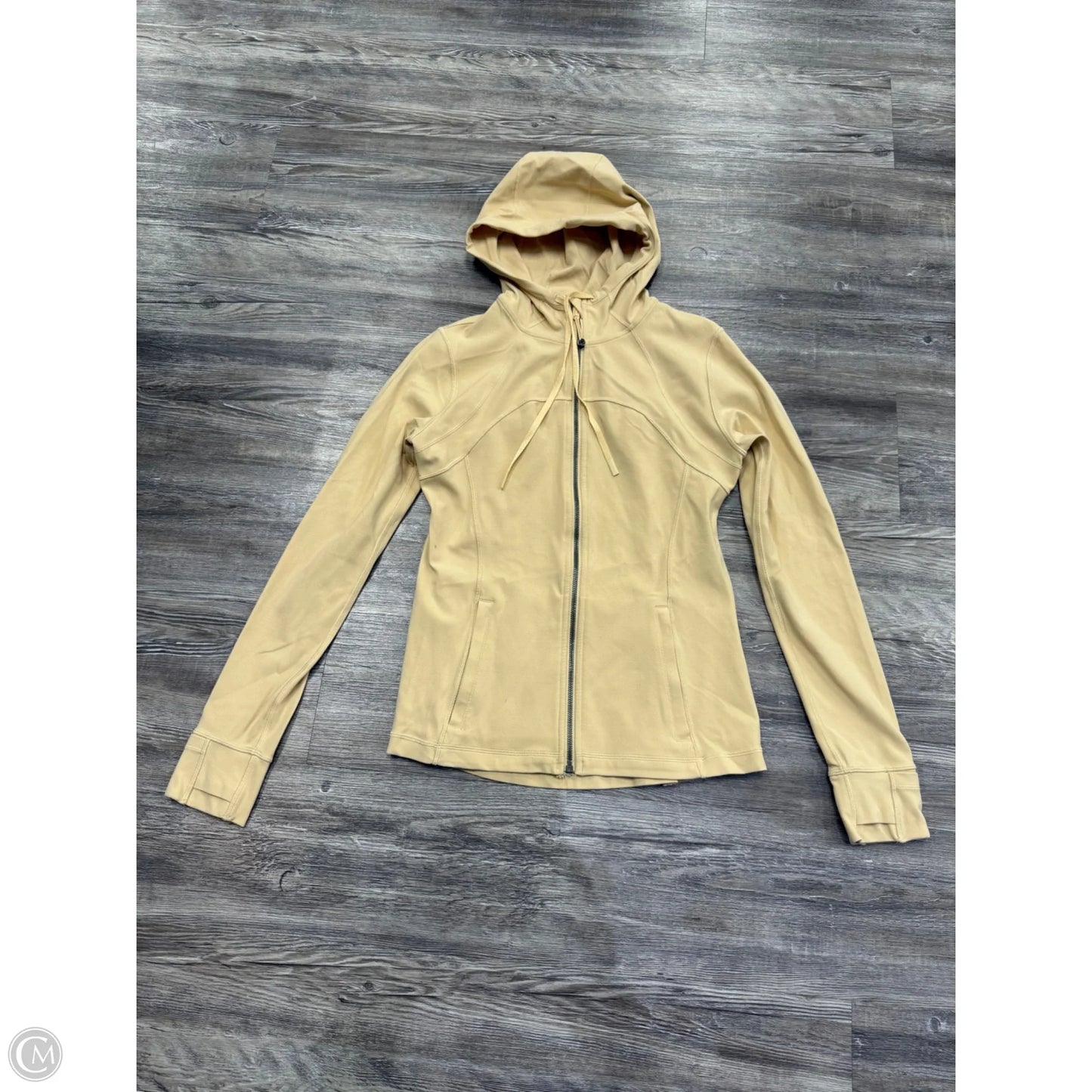 Athletic Jacket By Lululemon In Tan, Size: 10