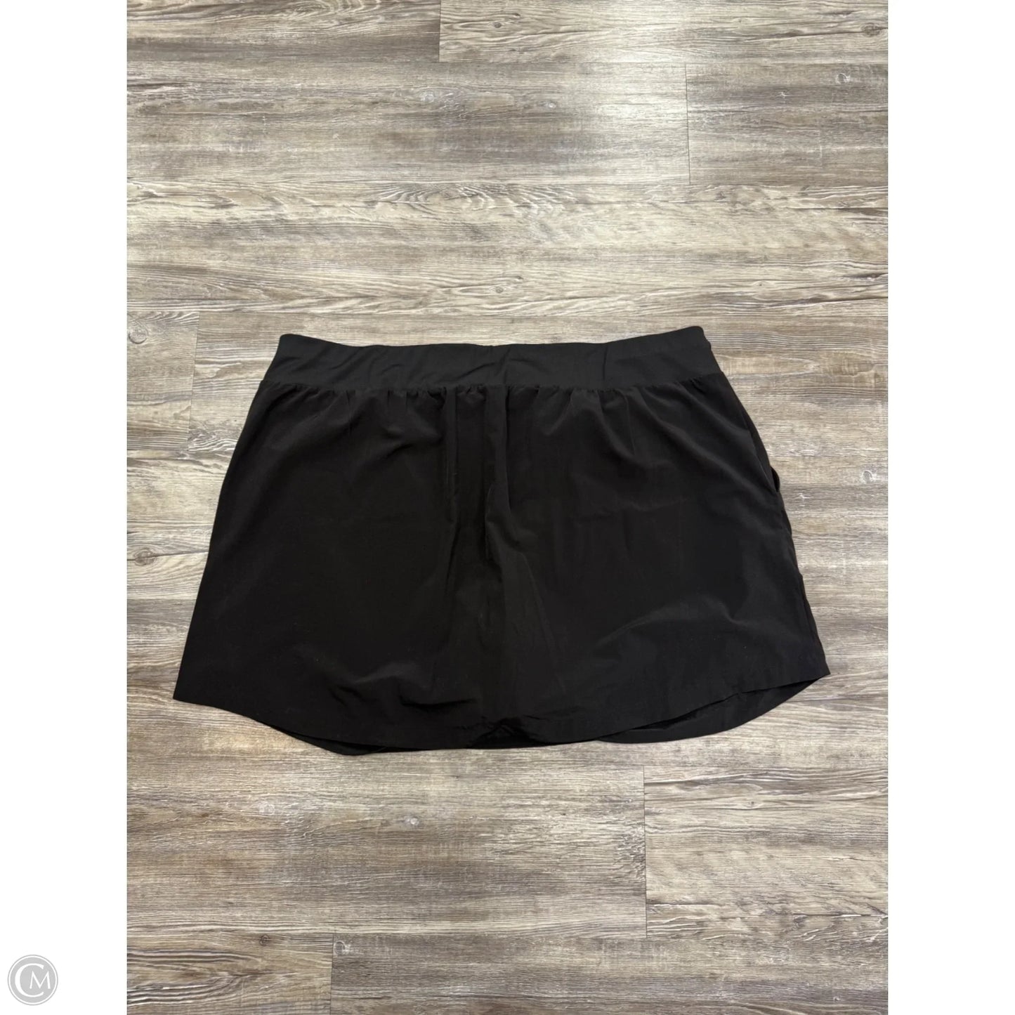 Skort By Stylus In Black, Size: 2x