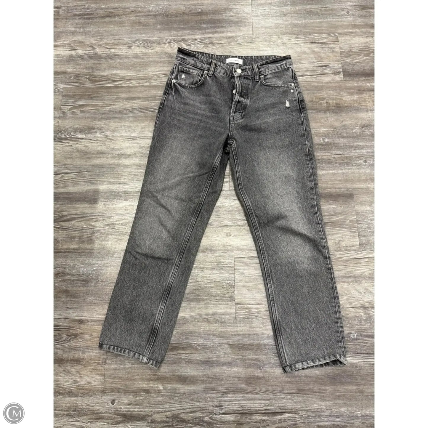 Jeans Straight By Anine Bing In Black Denim, Size: 2
