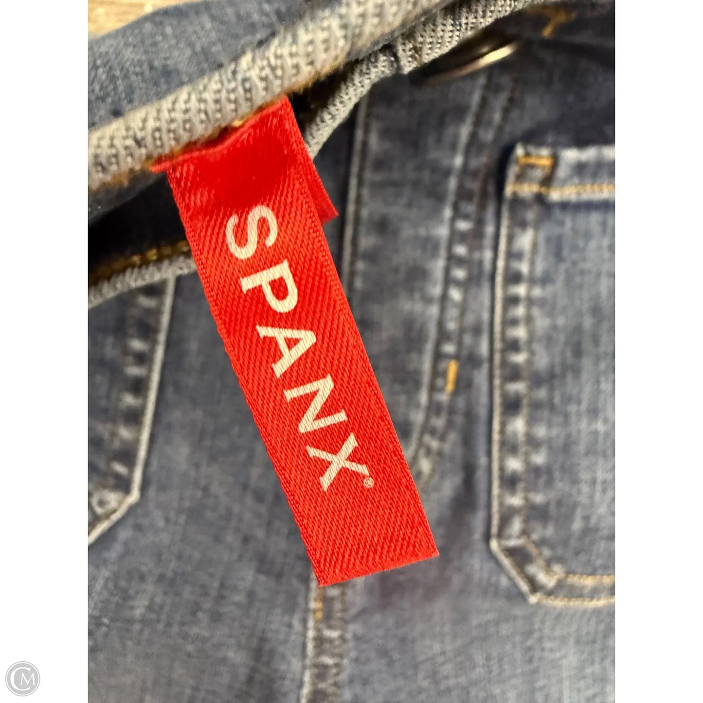Jeans Wide Leg By Spanx In Blue Denim, Size: Xs