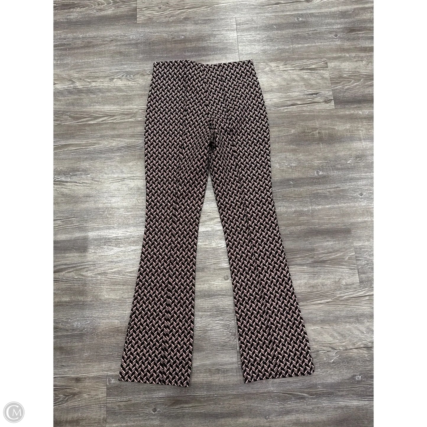 Pants Cropped By Maeve In Black & Pink, Size: Xxs