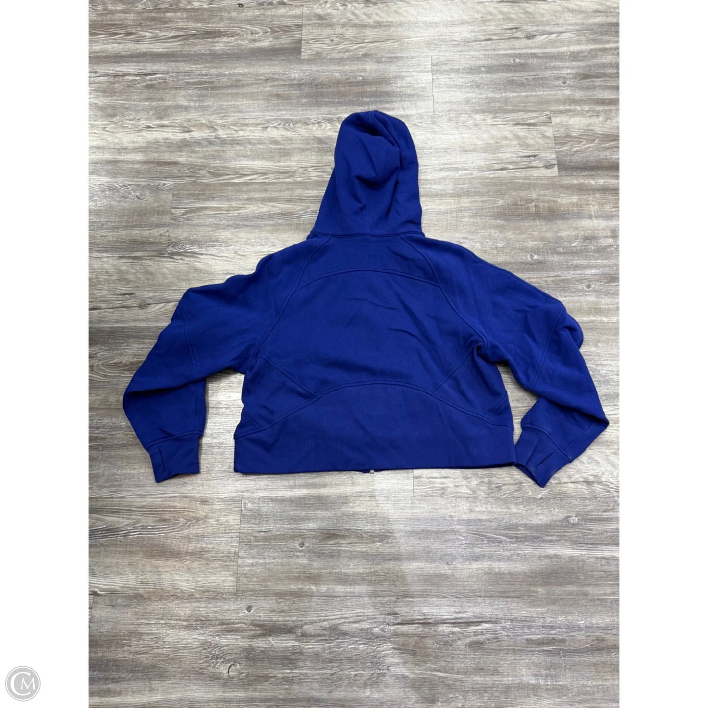 Athletic Sweatshirt Hoodie By Lululemon In Blue, Size: M
