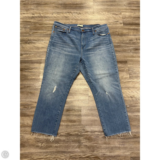Jeans Boyfriend By Madewell In Blue Denim, Size: 18