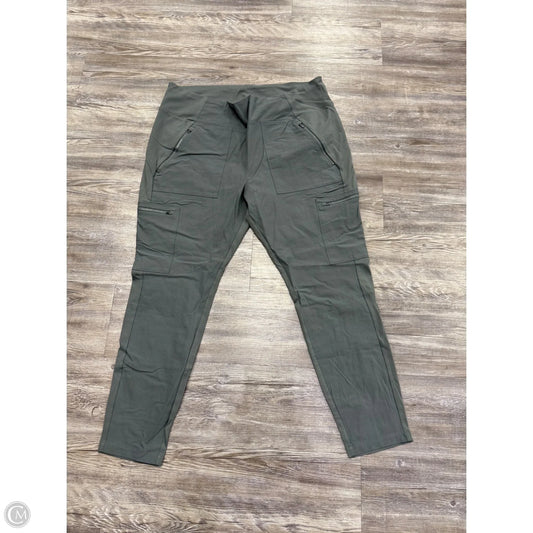 Athletic Pants By Athleta In Green & Grey, Size: 3x