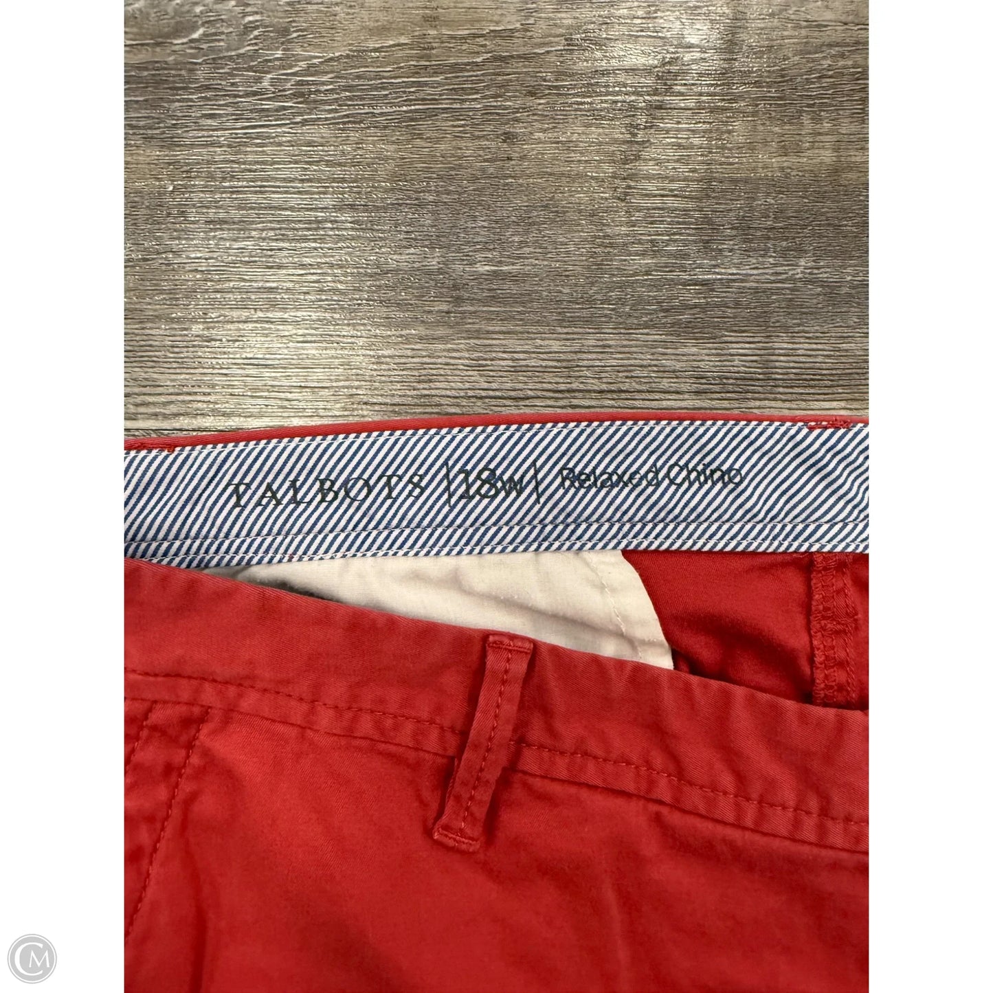 Pants Chinos & Khakis By Talbots In Red, Size: 18