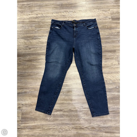 Jeans Skinny By Talbots In Blue Denim, Size: 20