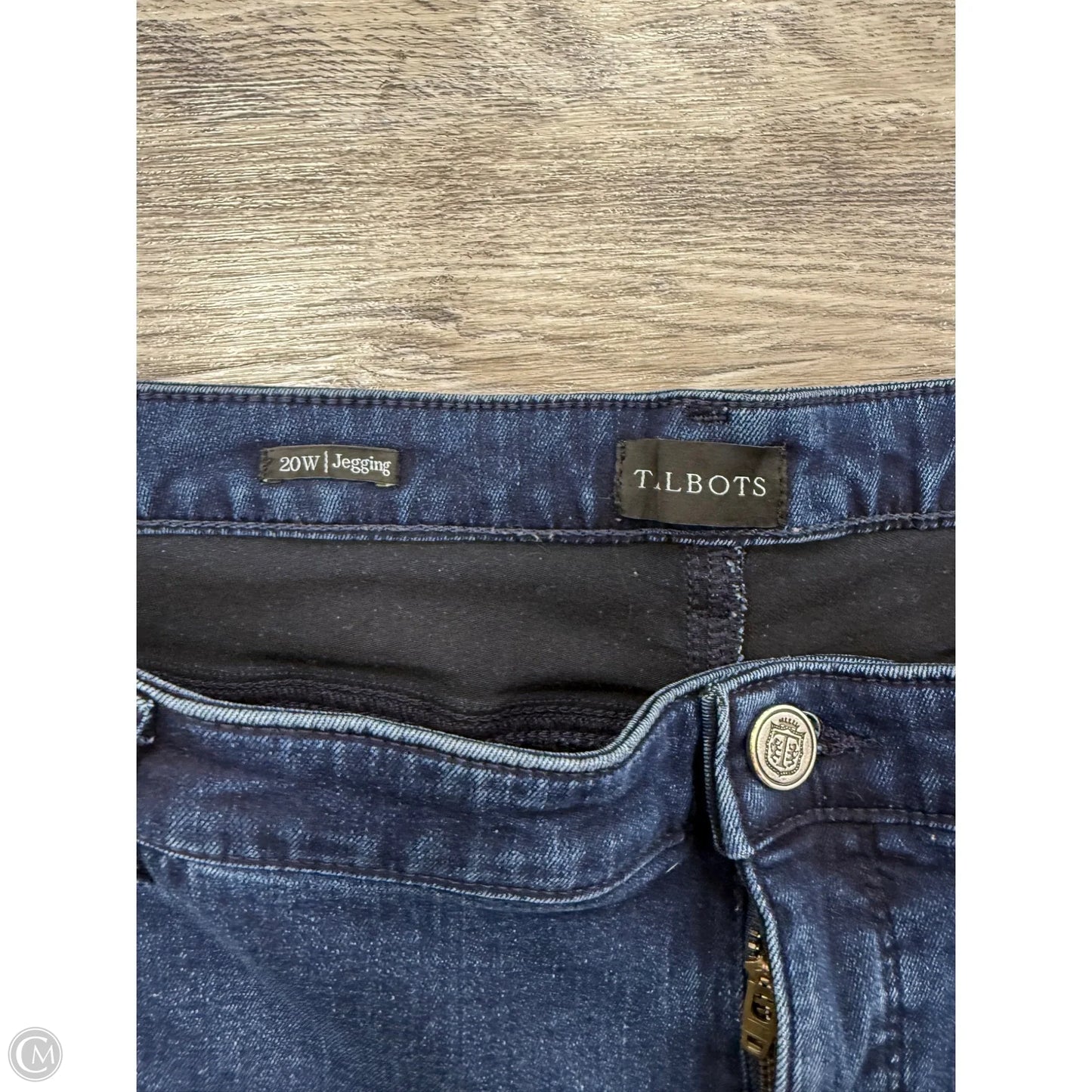 Jeans Skinny By Talbots In Blue Denim, Size: 20