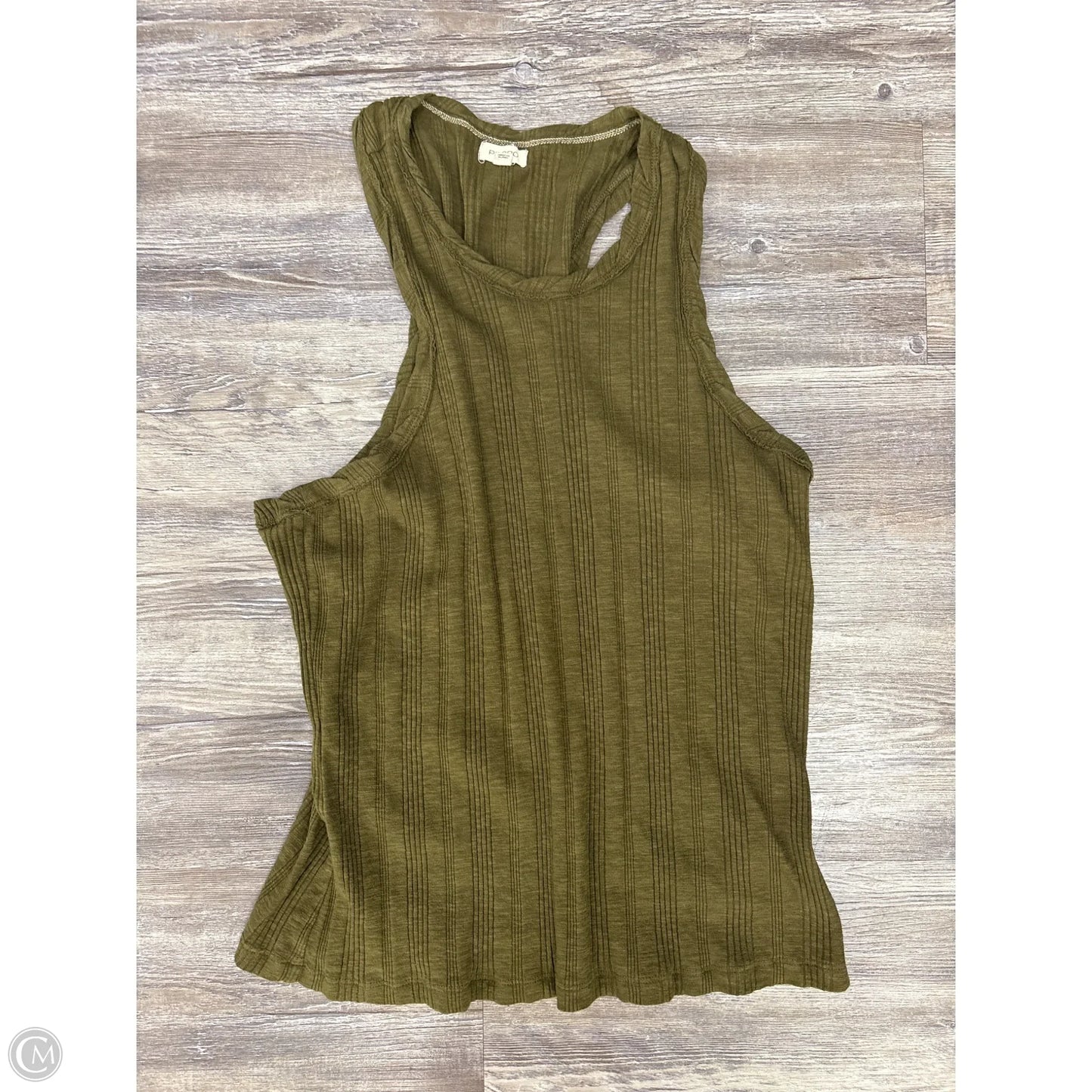 Top Sleeveless Basic By Pilcro In Green, Size: Xl