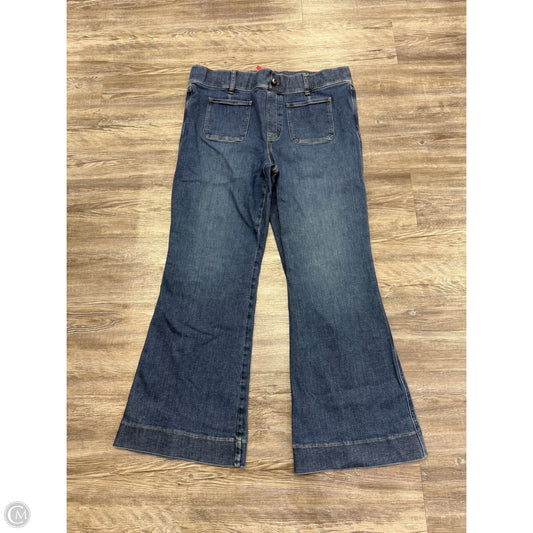 Jeans Flared By Spanx In Blue Denim, Size: 2x