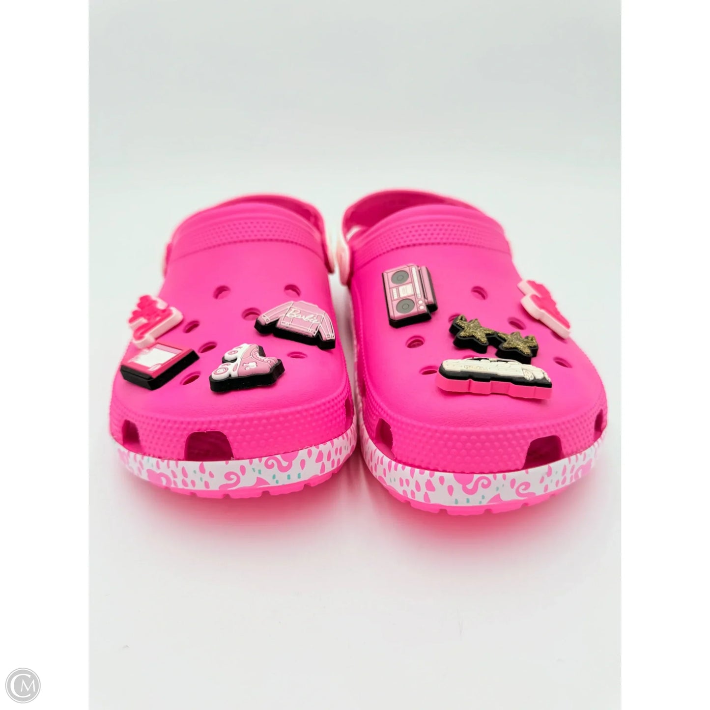 Shoes Flats By Crocs In Pink, Size: 10