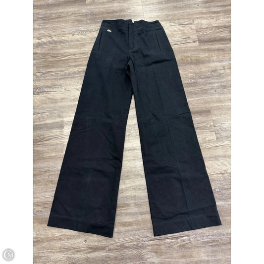 Pants Wide Leg By Lacoste In Navy, Size: Xs