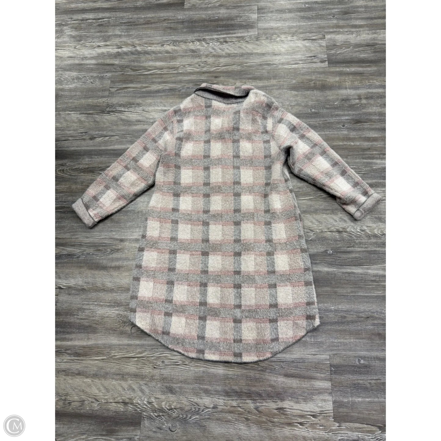 Jacket Fleece By Pilcro In Plaid Pattern, Size: M