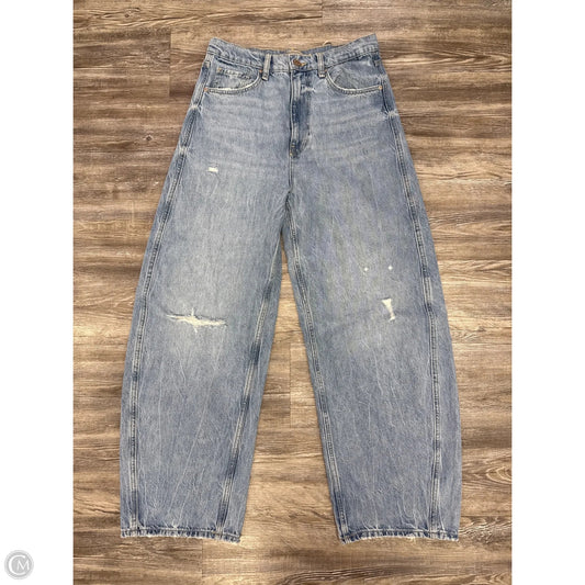 Jeans Wide Leg By Hudson In Blue Denim, Size: 4