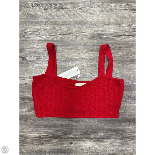 Top Sleeveless By Ronny Kobo In Red, Size: M