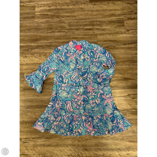 Dress Designer By Lilly Pulitzer In Blue & Pink, Size: Xs