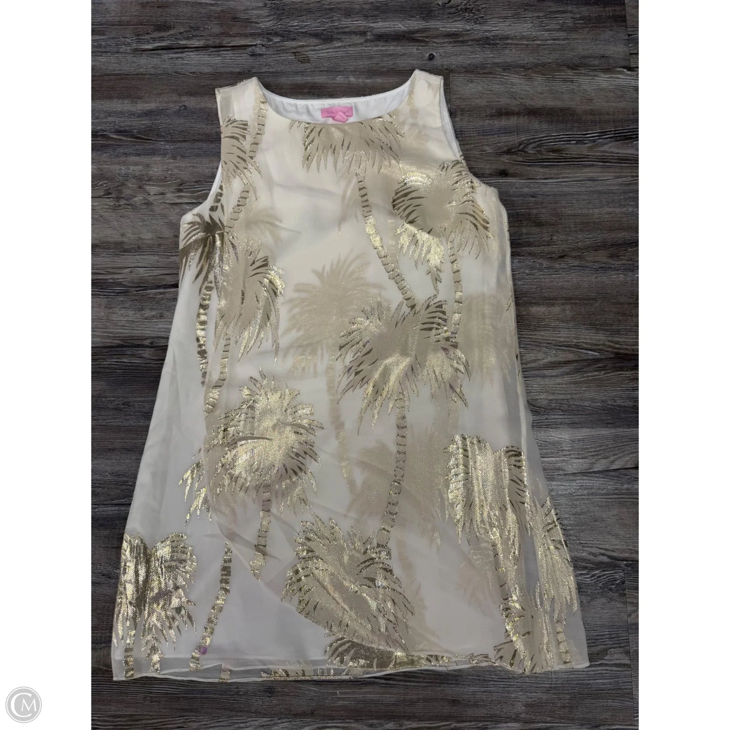 Dress Designer By Lilly Pulitzer In Gold & Tan, Size: Xs