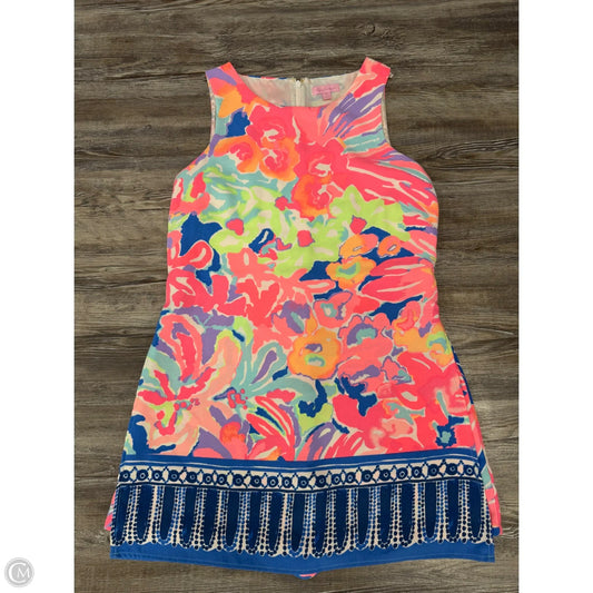 Dress Designer By Lilly Pulitzer In Blue & Pink, Size: 6